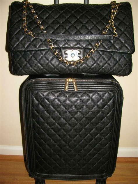 chanel luggage set